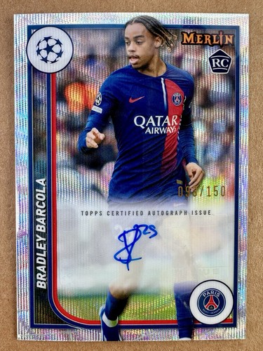 Bradley Barcola 2023 Topps Merlin UEFA Club Competitions /150