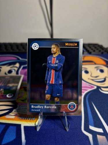 Bradley Barcola 2024 Topps Merlin UEFA Club Competitions
