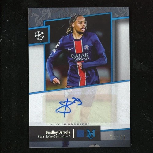 Bradley Barcola 2024 Topps Museum Azul /75