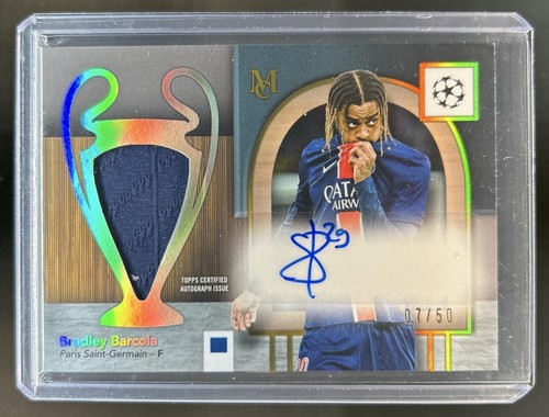 Bradley Barcola 2024 Topps Museum Gold /50
