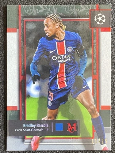 Bradley Barcola 2024 Topps Museum Red /25
