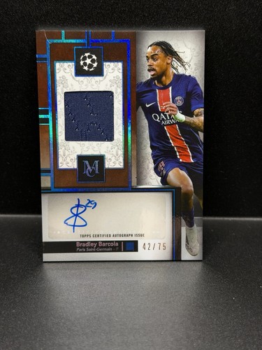 Bradley Barcola 2024 Topps Museum Sapphire /75