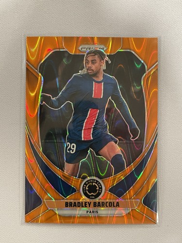 Bradley Barcola 2025 Panini Prizm Arancione Sismico /199