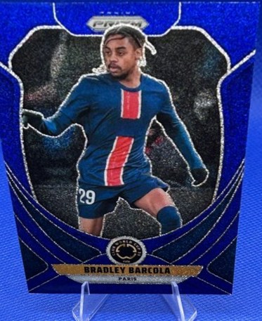 Bradley Barcola 2025 Panini Prizm Blue Glitter /149