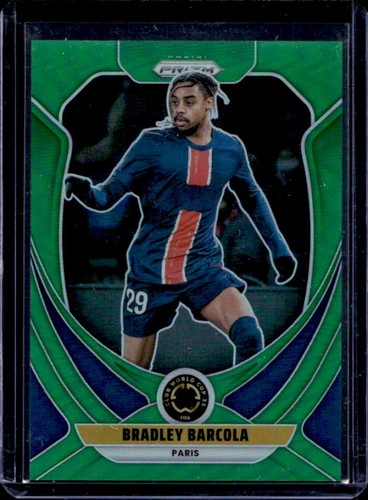Bradley Barcola 2025 Panini Prizm Copa Mundial de Clubes de la FIFA 2025 Verde /5