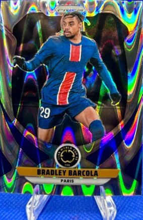 Bradley Barcola 2025 Panini Prizm FIFA Club World Cup Seismic Prizm #27