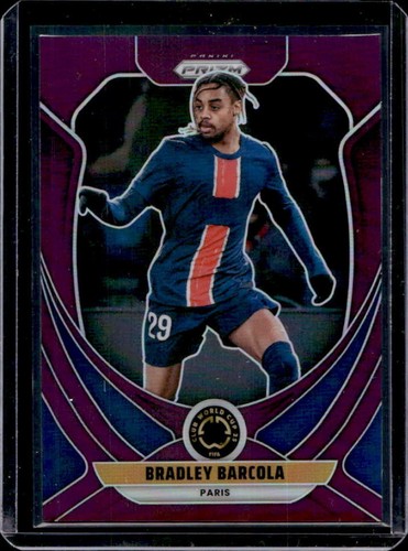 Bradley Barcola 2025 Panini Prizm FIFA Club World Cup Viola /125