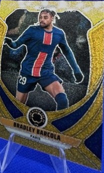 Bradley Barcola 2025 Panini Prizm Gold Glitter /10