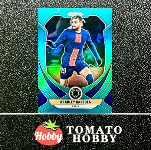 Bradley Barcola 2025 Panini Prizm Green Refractor /99