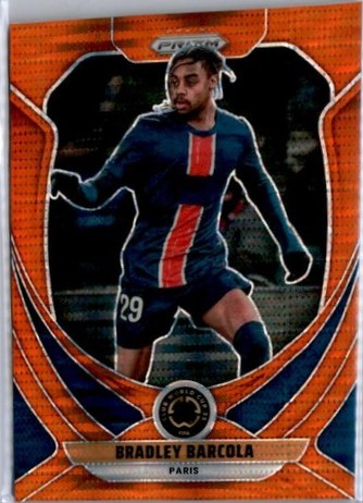 Bradley Barcola 2025 Panini Prizm Orange Pulsar /149