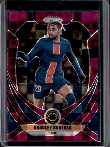 Bradley Barcola 2025 Panini Prizm Purple Pandora /49
