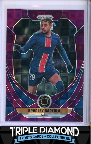 Bradley Barcola 2025 Panini Prizm Purple Pandora /49