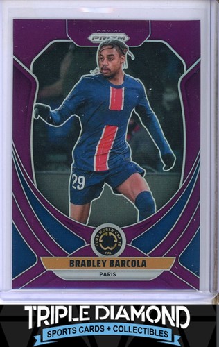 Bradley Barcola 2025 Panini Prizm Purple Prizm /125