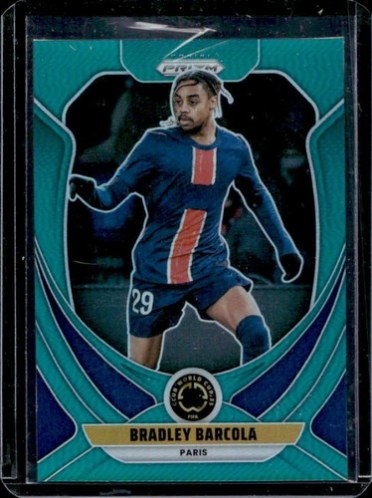 Bradley Barcola 2025 Panini Prizm Teal /99