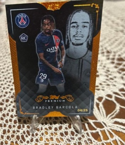 Bradley Barcola 2024 Topps PSG Premium 26/30