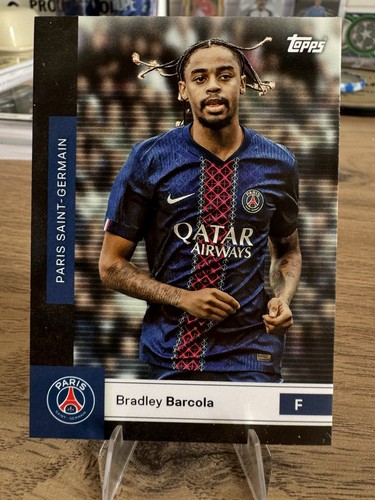Bradley Barcola 2025 Topps PSG Team Set