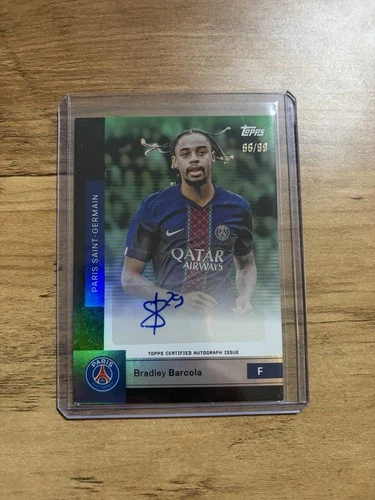 Bradley Barcola 2025 Topps PSG Team Set /99