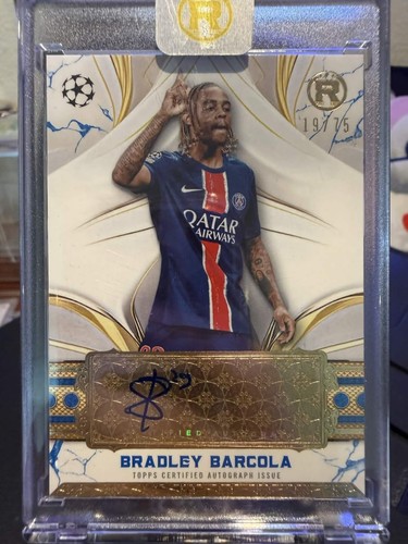Bradley Barcola 2025 Topps Reverence Blue /75