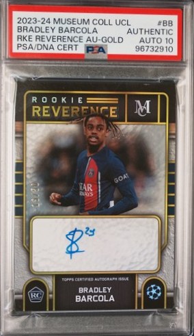 Bradley Barcola 2024 Topps Reverence Gold 1/1