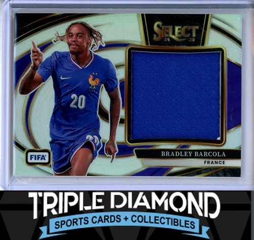 Bradley Barcola 2024 Panini Select Argento Prizm