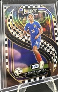 Bradley Barcola 2024 Panini Select Black & White Checkerboard