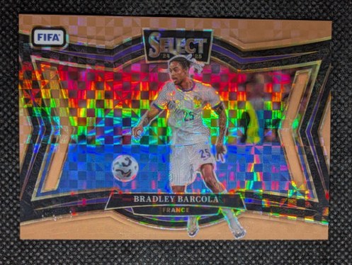 Bradley Barcola 2024 Panini Select Bronze Prizm /75