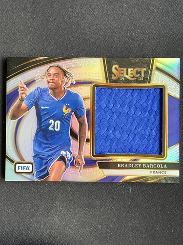 Bradley Barcola 2024 Panini Select FIFA Argento
