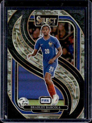 Bradley Barcola 2024 Panini Select FIFA Camo /135