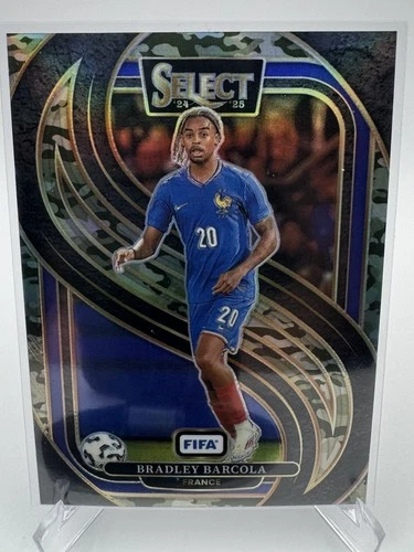 Bradley Barcola 2024 Panini Select FIFA Camo /135