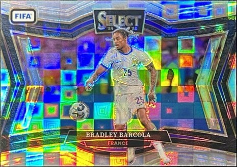 Bradley Barcola 2024 Panini Select Pandora Prizm Refractor