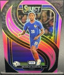 Bradley Barcola 2024 Panini Select Pink Mezzanine Prizm /59