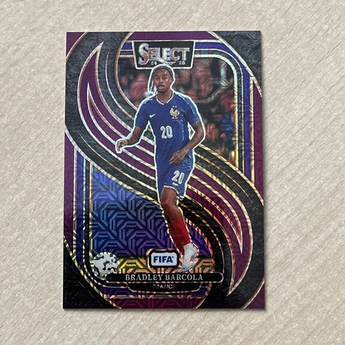 Bradley Barcola 2024 Panini Select Purple Mojo Prizm