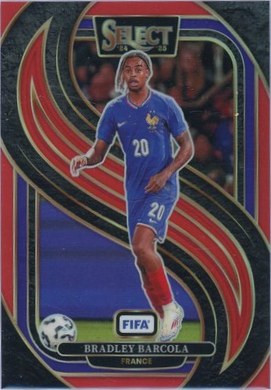 Bradley Barcola 2024 Panini Select Red Prizm