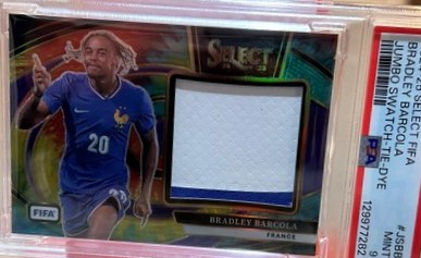 Bradley Barcola 2024 Panini Select Tie-Dye /25