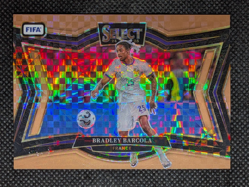 Bradley Barcola 2024 Panini Seleziona FIFA Bronze Prizm /75