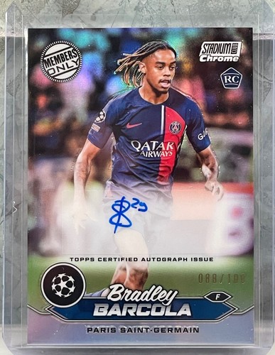 Bradley Barcola 2024 Topps Stadium Club Chrome /100