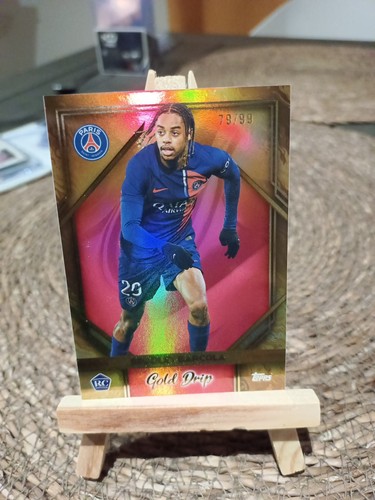 Bradley Barcola 2024 Topps Team Set Gold Drip /99