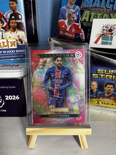 Bradley Barcola 2024 Topps Inception UCC Magenta Foil /150