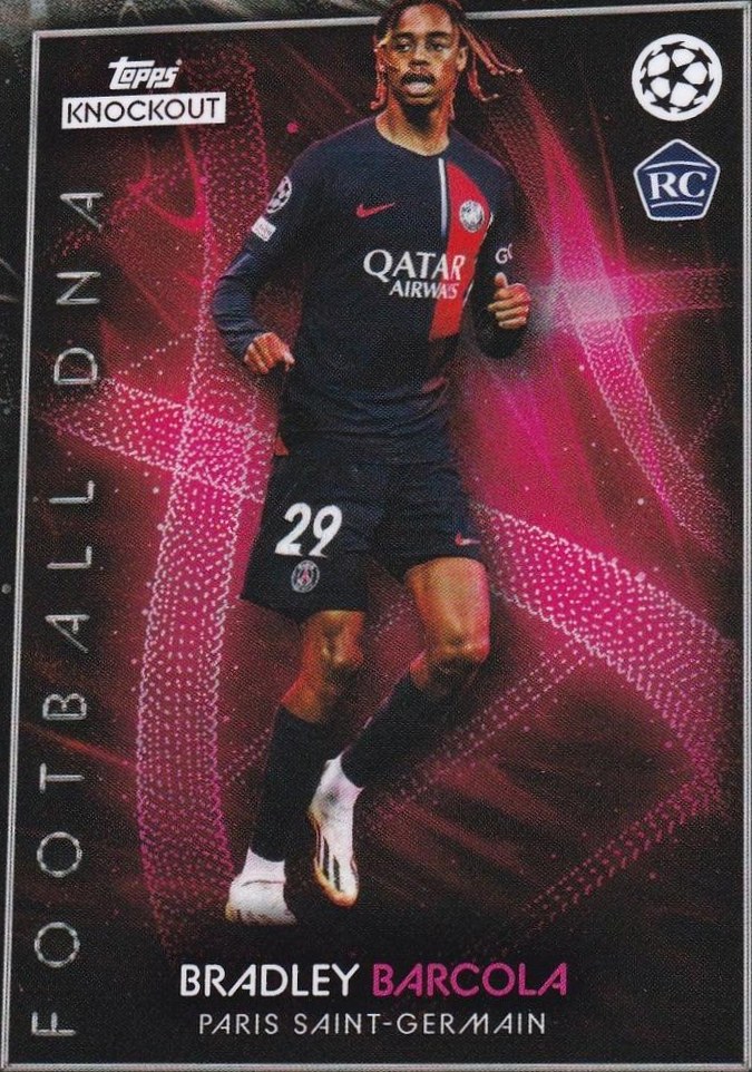 Bradley Barcola 2023 Topps Knockout UEFA Champions League