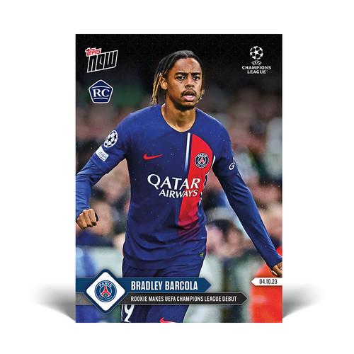 Bradley Barcola 2023 Topps Now UEFA 37