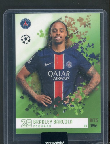 Bradley Barcola 2024 Topps Total Fútbol 9/75