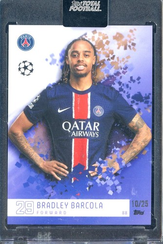 Bradley Barcola 2024 Topps Total Fútbol Púrpura /25