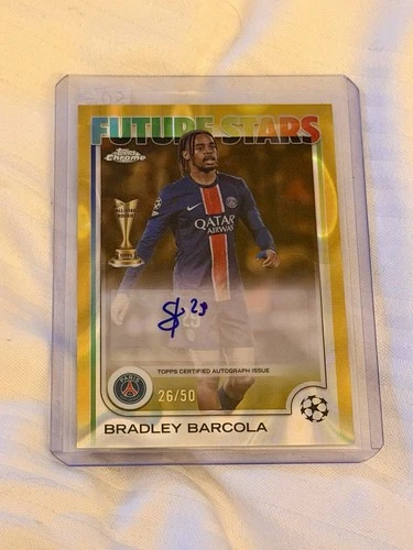 Bradley Barcola 2024 Topps UEFA Champions League /50