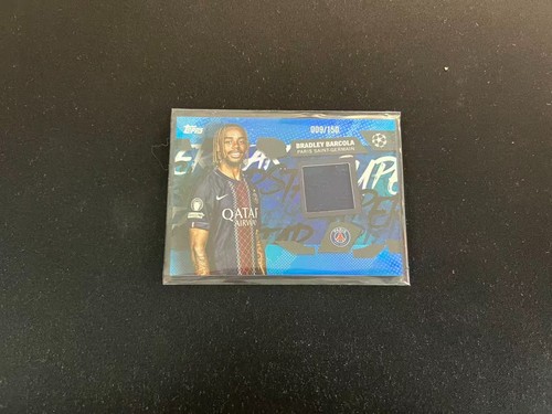 Bradley Barcola 2026 Topps UEFA Club Soccer Blue /150
