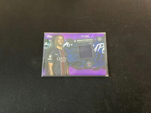 Bradley Barcola 2025 Topps UEFA Club Soccer Purple /250