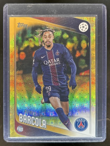 Bradley Barcola 2025 Topps UEFA FoilFractor /1