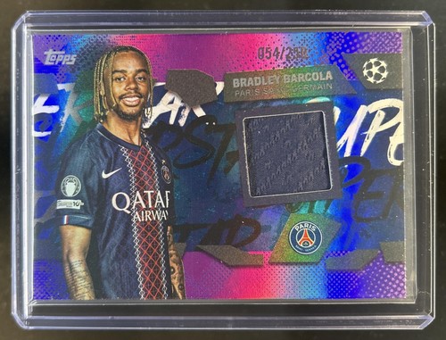 Bradley Barcola 2025 Topps UEFA Purple Foil /250