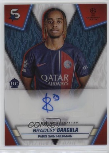 Bradley Barcola 2023 Topps UEFA Superstars