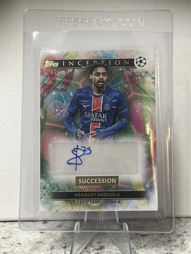 Bradley Barcola / Vitinha / Senny Mayulu 2024 Topps Inception /199