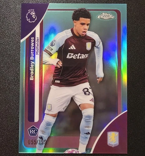 Bradley Burrowes 2025 Topps Chrome Aqua /199
